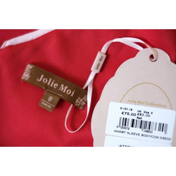 *NEW* Retro, 50s Inspired Red Midi Dress - Picture 4 of 4